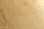 Close-up of a wooden floor with visible grain and texture