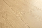 Close-up of a wooden floor with visible grain and texture