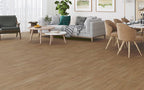 Living room with wooden flooring, furniture, and decor